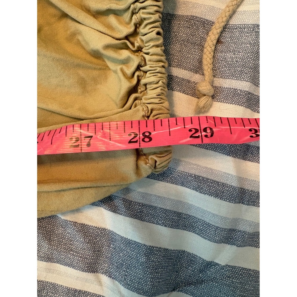 Angel Kiss Y2K Tan Khaki Cargo Pants Large Utility Gorpcore Grunge Ties Straps - Picture 12 of 12